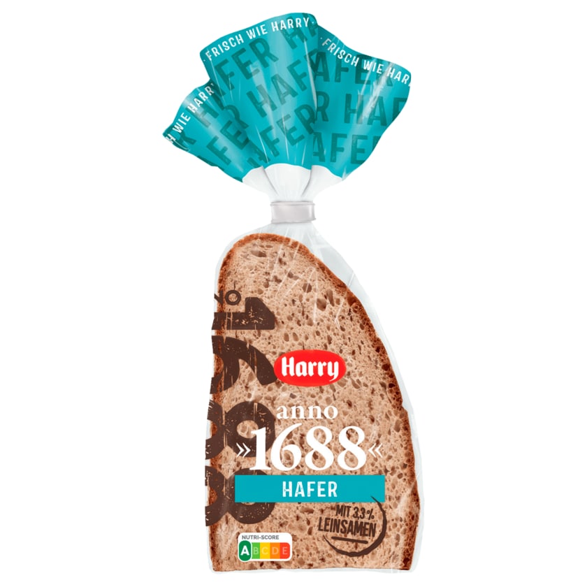 Harry Anno 1668 Hafer Brot mit Leinsamen 450g